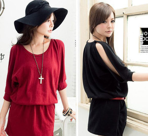 【廠家直銷￥女士服裝批發(fā)網(wǎng)絡加盟代理發(fā)貨 包裝修 圓領連衣裙2】價格_廠家_圖片 -